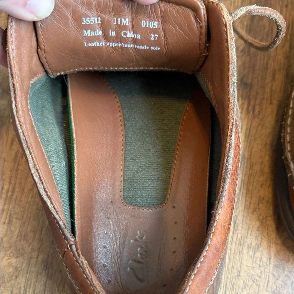 Clarks Men's Brown Leather Lace-Up Derbys